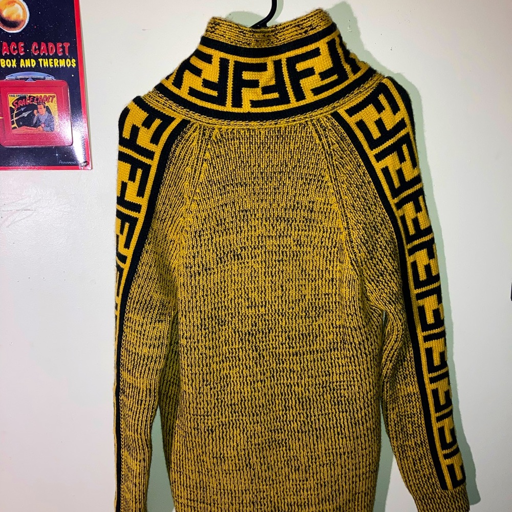 This is a custom V sweater by The Lecco Brand. High Quality Fendi Replica